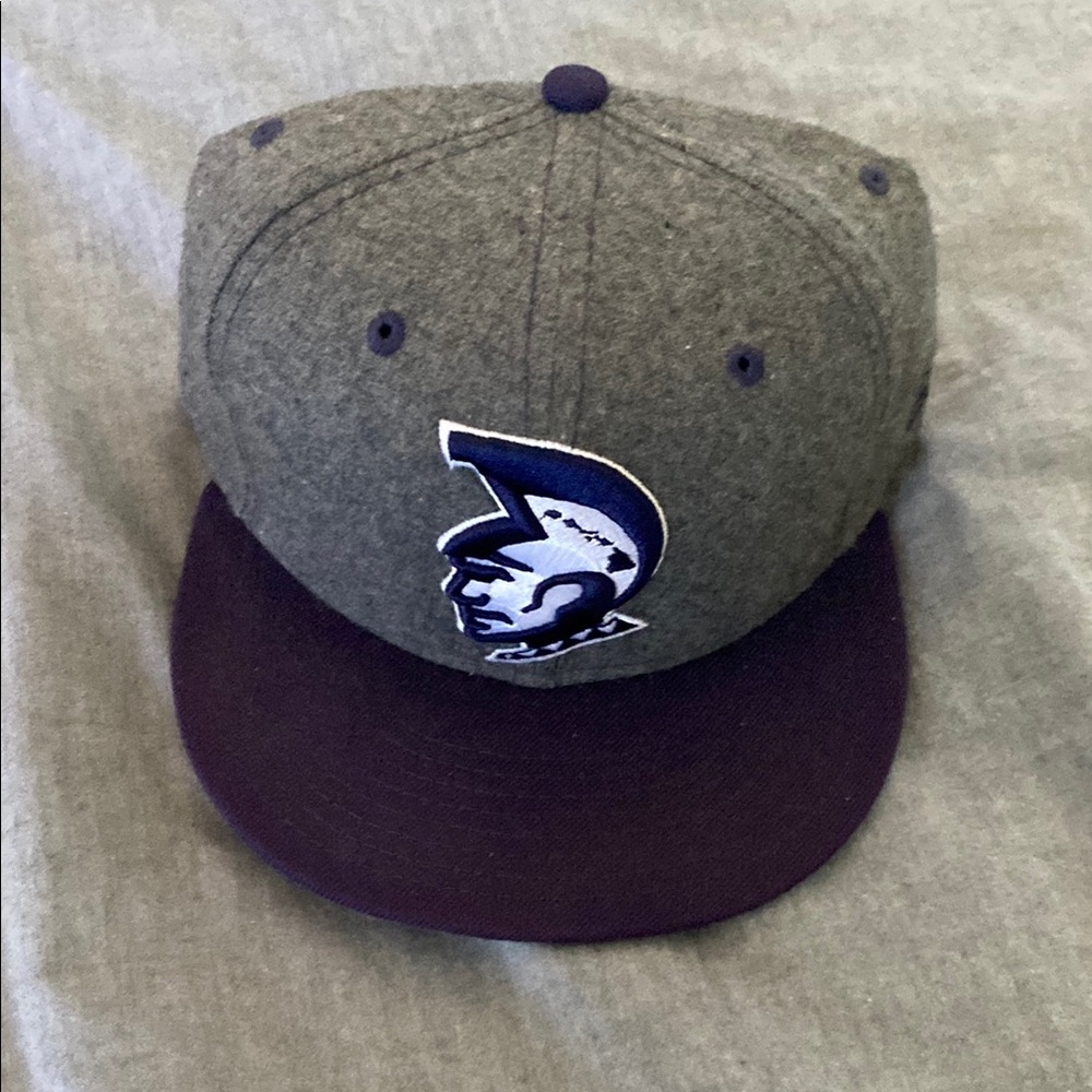 New Era Gray and Purple Snapback Hat